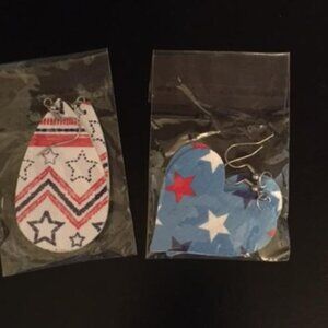 Pair of patriotic earrings
